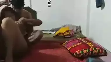 Desi College Couple Taking Sex Education Lessons At Home