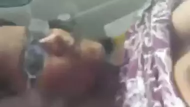 Desi college girl riding dick of lover in car viral MMS