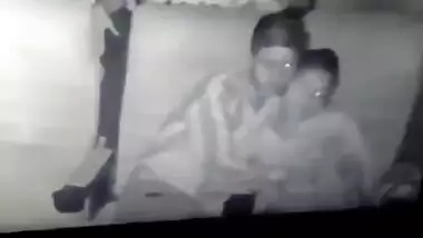 Naughty Couple in Theater Dick Sucking & Boobs Pressing